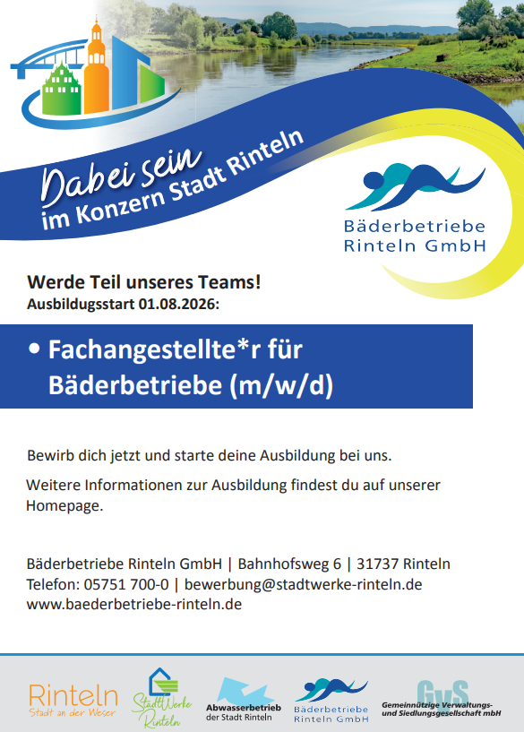 Anzeige Ausbildung Baeder 2026