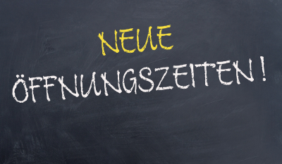Neue Öffnungszeiten AdobeStock 413006766